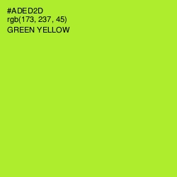 #ADED2D - Green Yellow Color Image